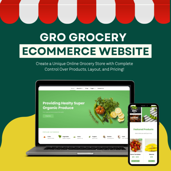 Gro Grocery Ecommerce Website Design -  112558